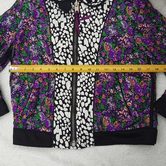 Coach reversible floral military blouson jacket xs - Picture 8 of 16